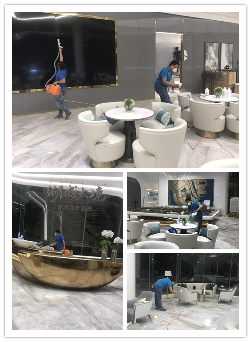 珠海金湾龙湖龙光·湖城大境售楼中心除甲醛工程